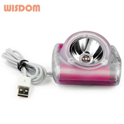 Wisdom led rechargeable headlamp f10 headlight lamp